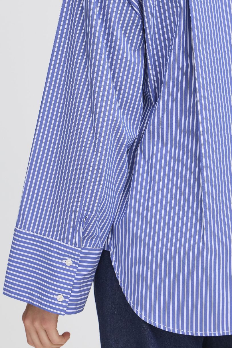 CHEMISIER À RAYURE FINA