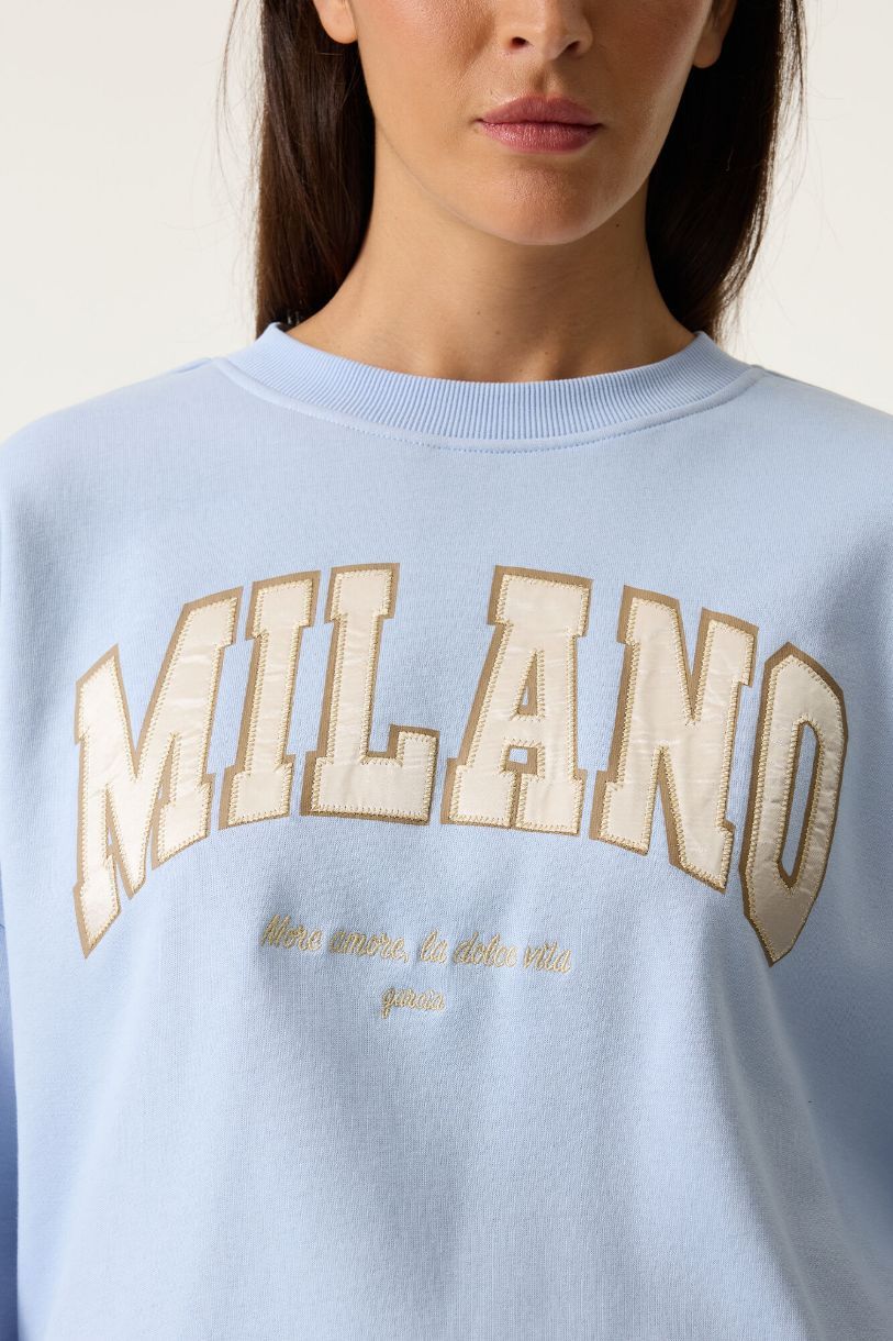 CHANDAIL EN COTON OUATÉ MILANO