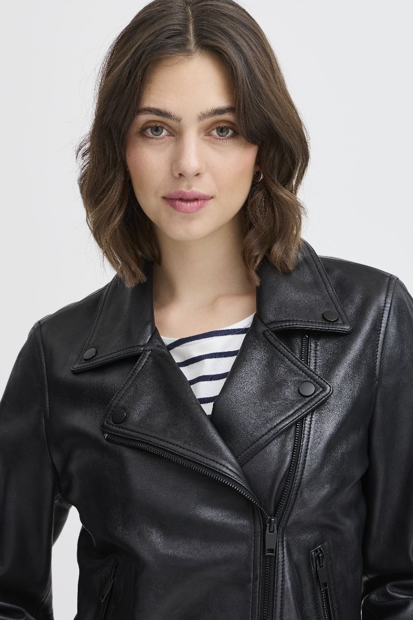 JACKET DE CUIR VÉRITABLE RAVA