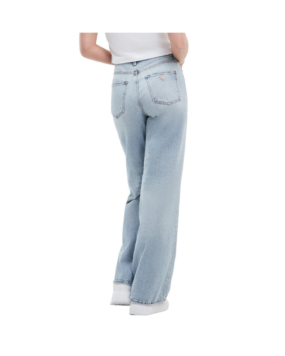 JEANS GUESS WIDE LEG MOONSTONE BLUE