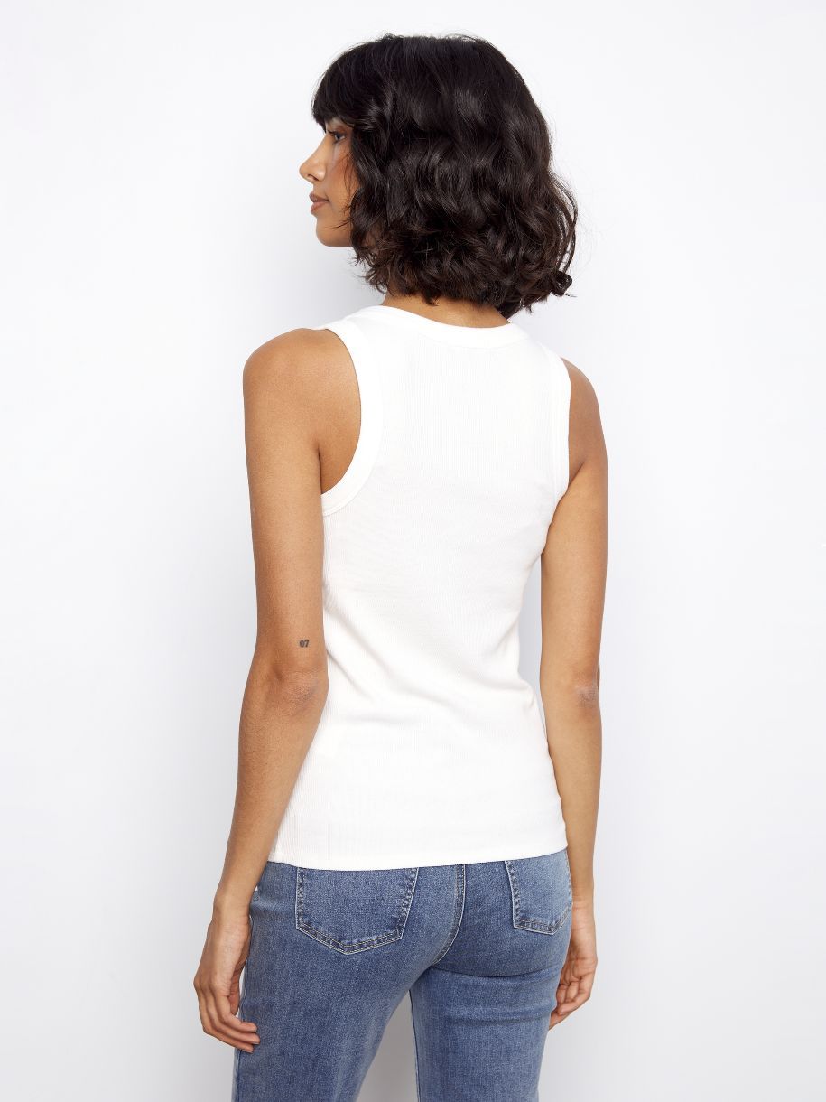 CAMISOLE CÔTELÉE BOYFRIEND