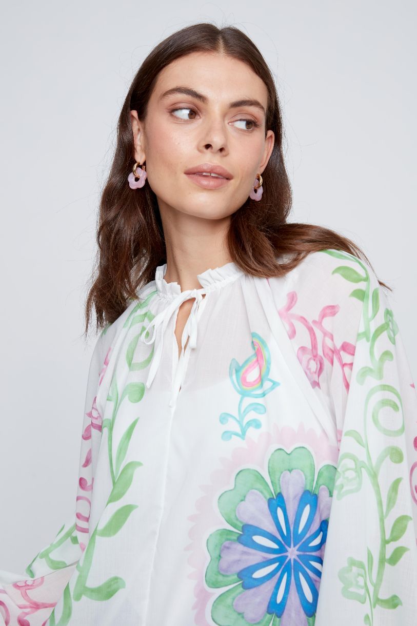 BLOUSE PEINTURE AUX DOIGTS