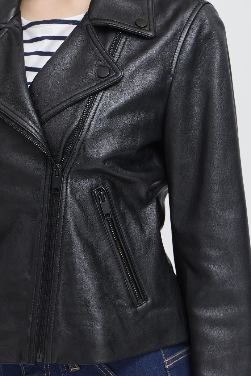 JACKET DE CUIR VÉRITABLE RAVA