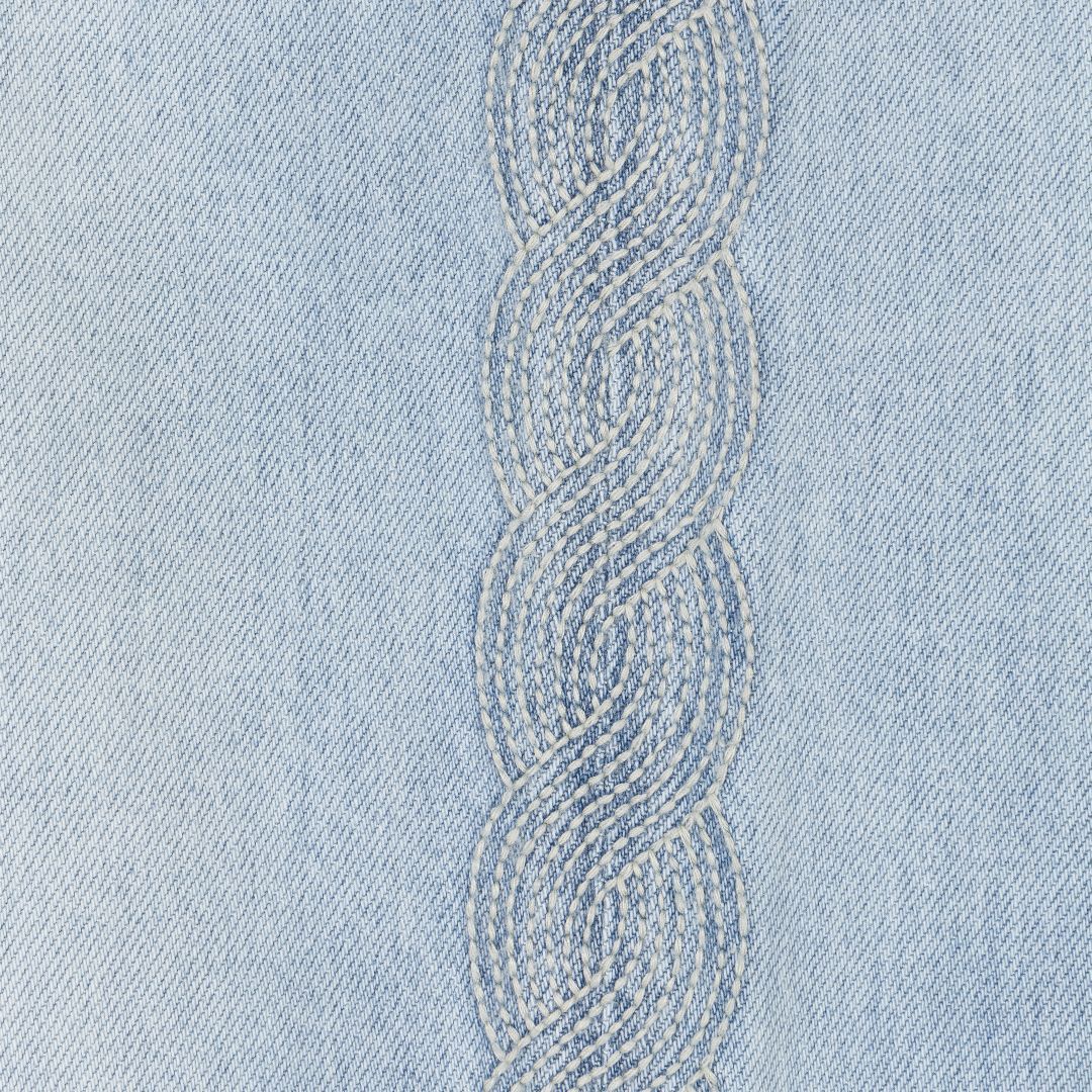 JEANS DROIT ESQUALO S'ENTRELACER