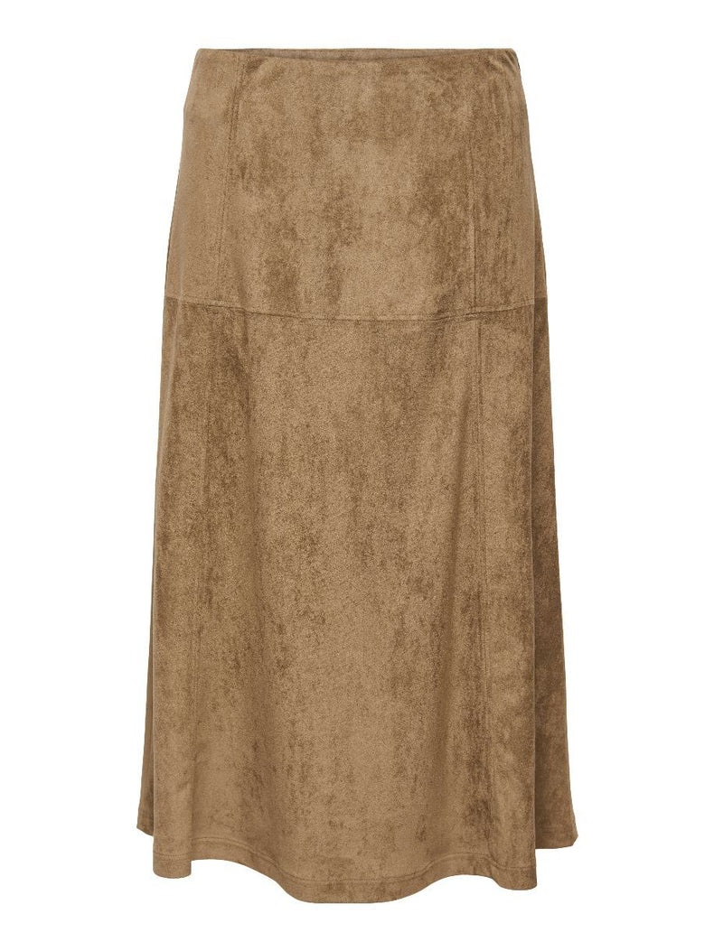 ONLY JUPE ONLLIXA LONG FAUX SUÈDE