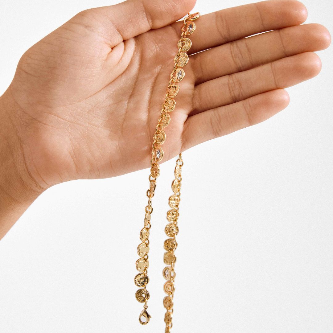 COLLIER FIRE PIÈCES ET CRISTAUX