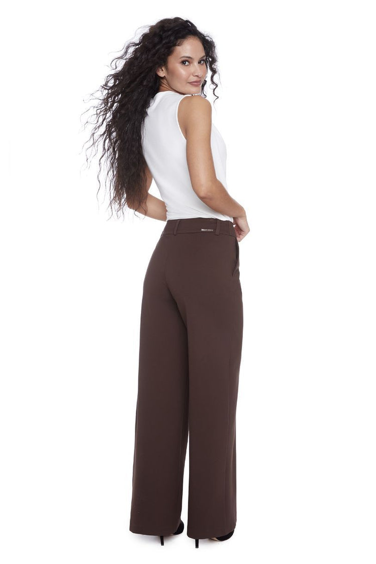 ILTM PANTALON PONTE WIDE LEG FULL LENGHT