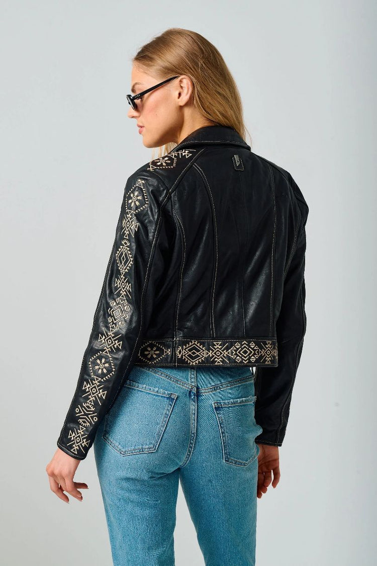 MAURITIUS JACKET DE CUIR CORA RF