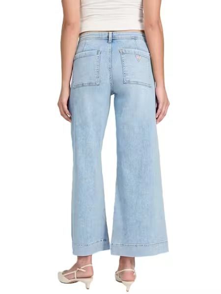 JEANS GUESS LARGE CROP ZOYA LAGOON LIGHT