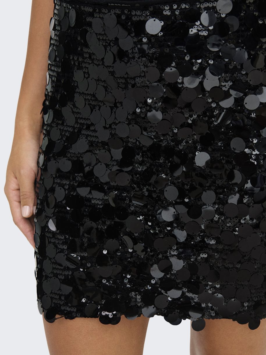 JUPE COURTE SCINTILLANTE JADEL