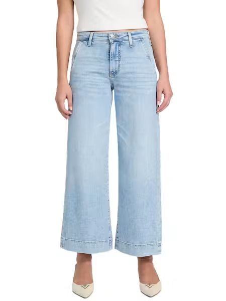 JEANS GUESS LARGE CROP ZOYA LAGOON LIGHT