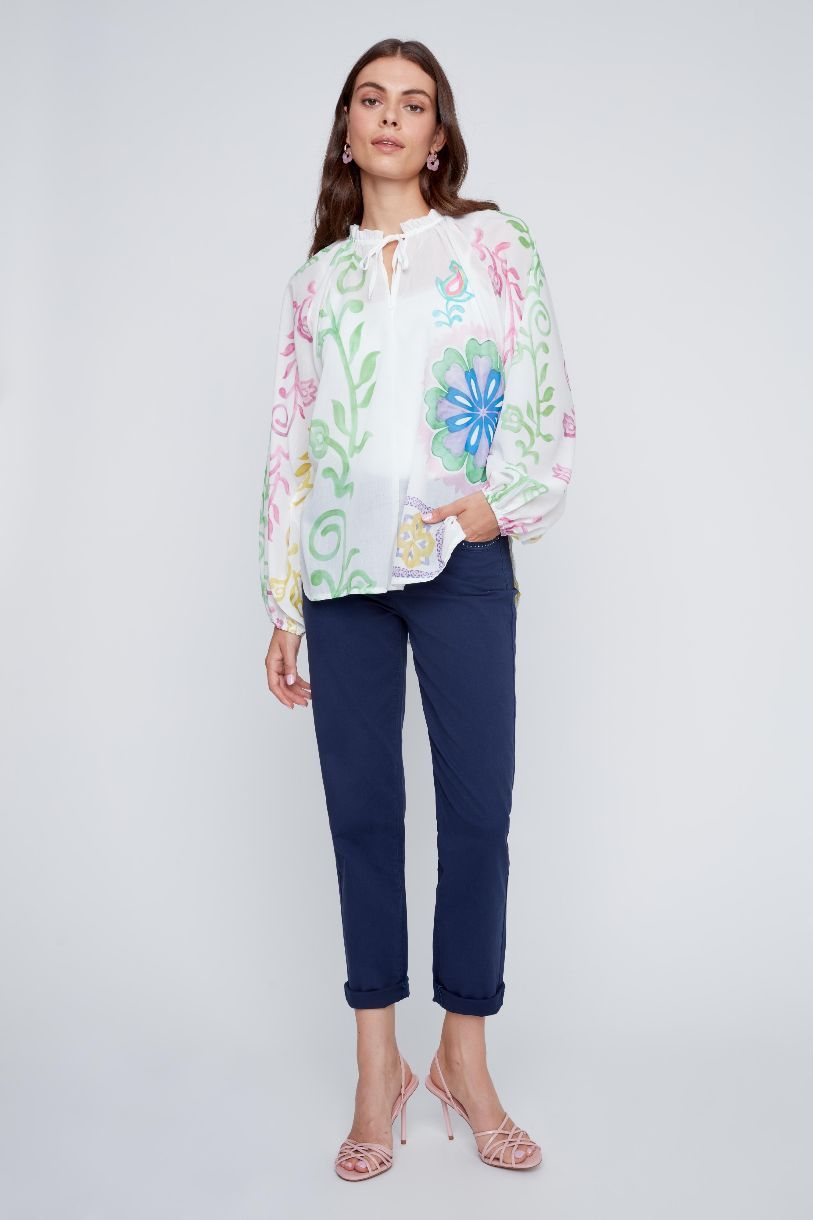 BLOUSE PEINTURE AUX DOIGTS