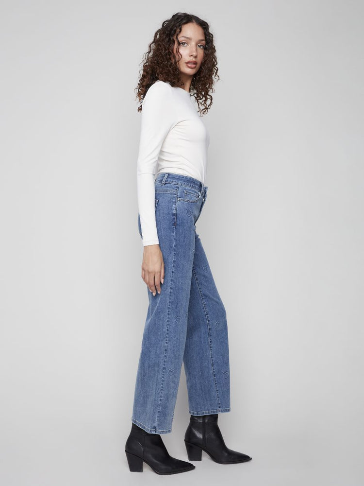 JEANS LARGE CHARLIE B TENIR À COEUR