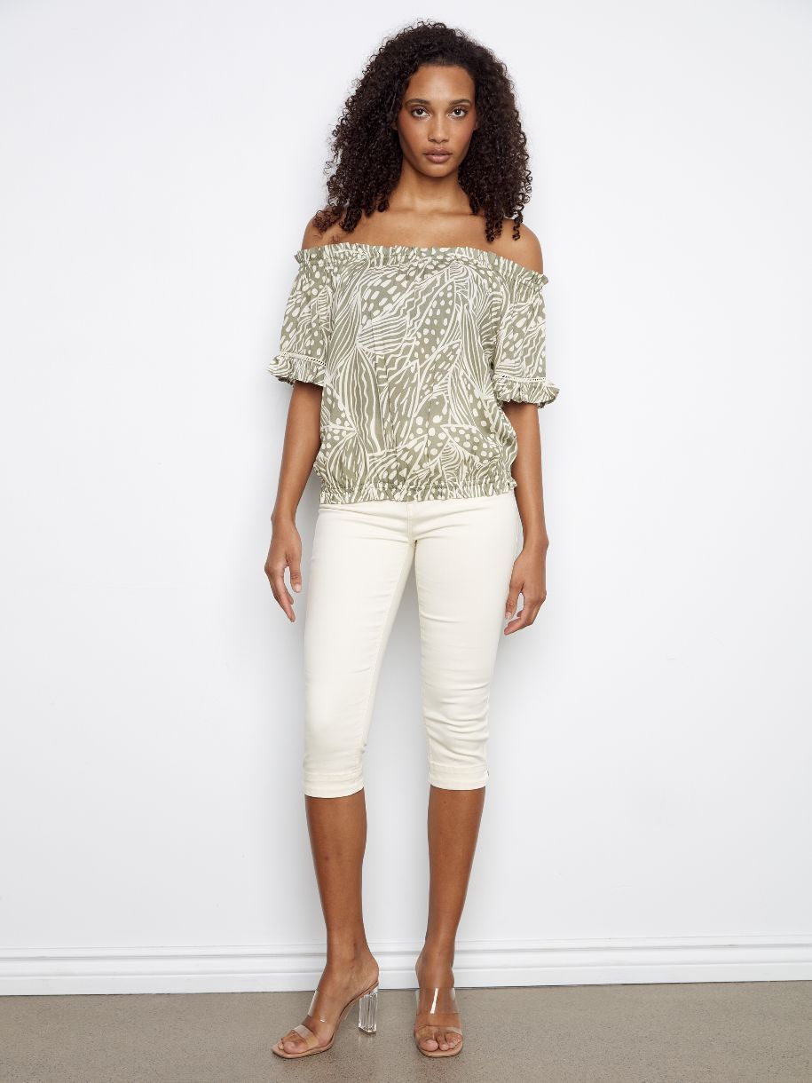 BLOUSE À UNE ÉPAULE DE LA PERFECTION