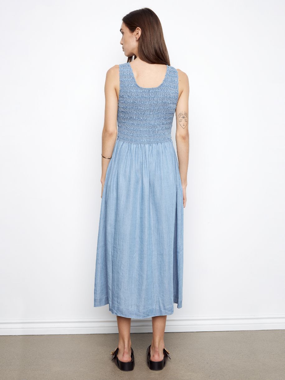 ROBE LONGUE LE JEANS DÉCONTRACTÉ