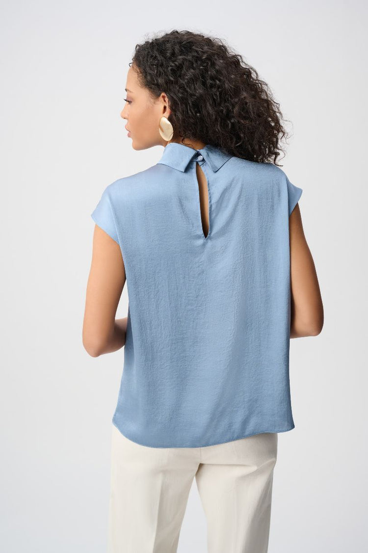 JOSEPH RIBKOFF TOP SATIN RECYCLÉ