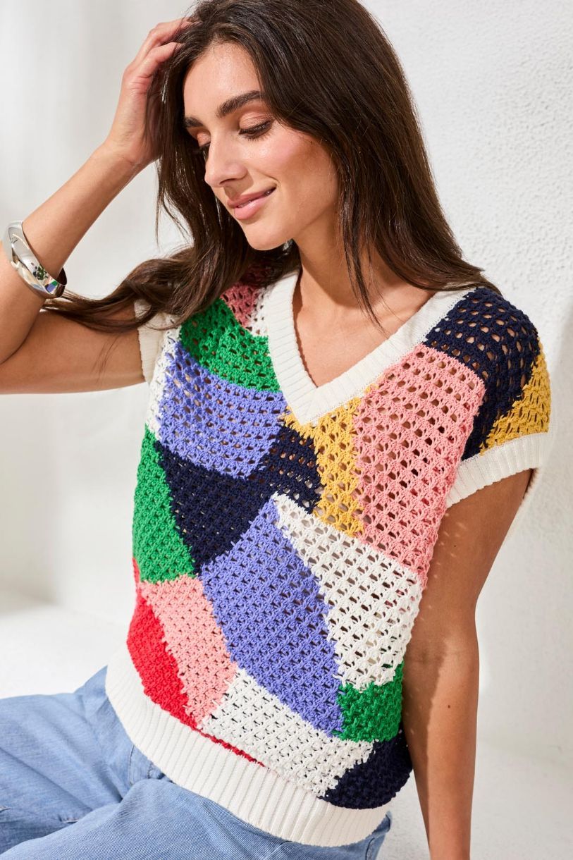 CHANDAIL LE PATCHWORK