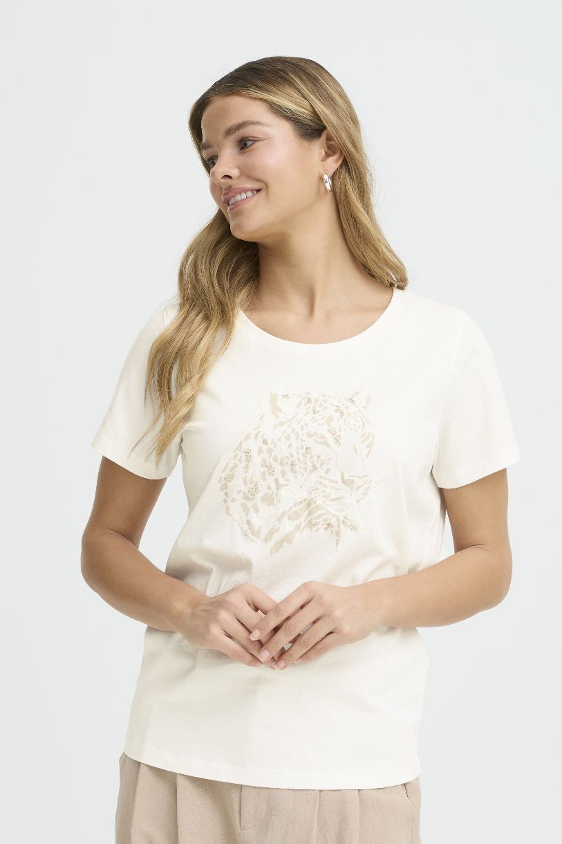 T-SHIRT EVANI LA FORCE DU LÉOPARD