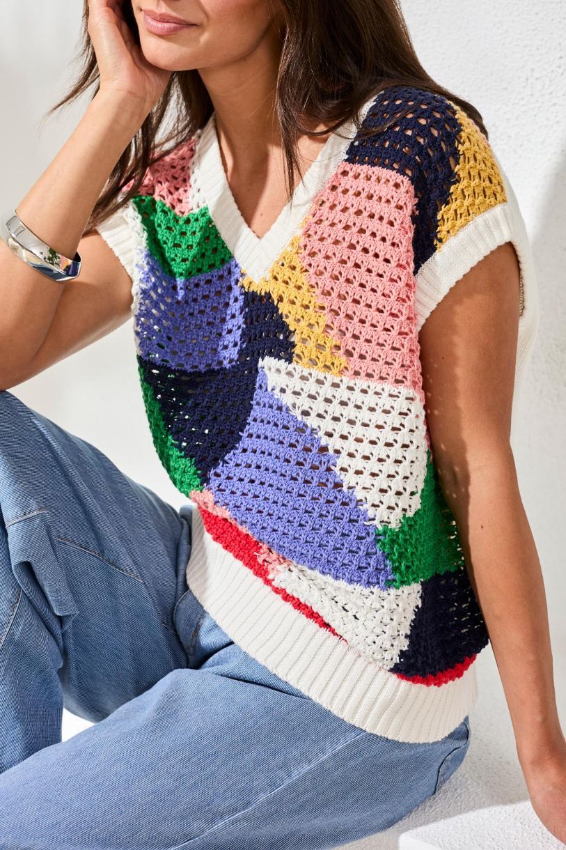 CHANDAIL LE PATCHWORK