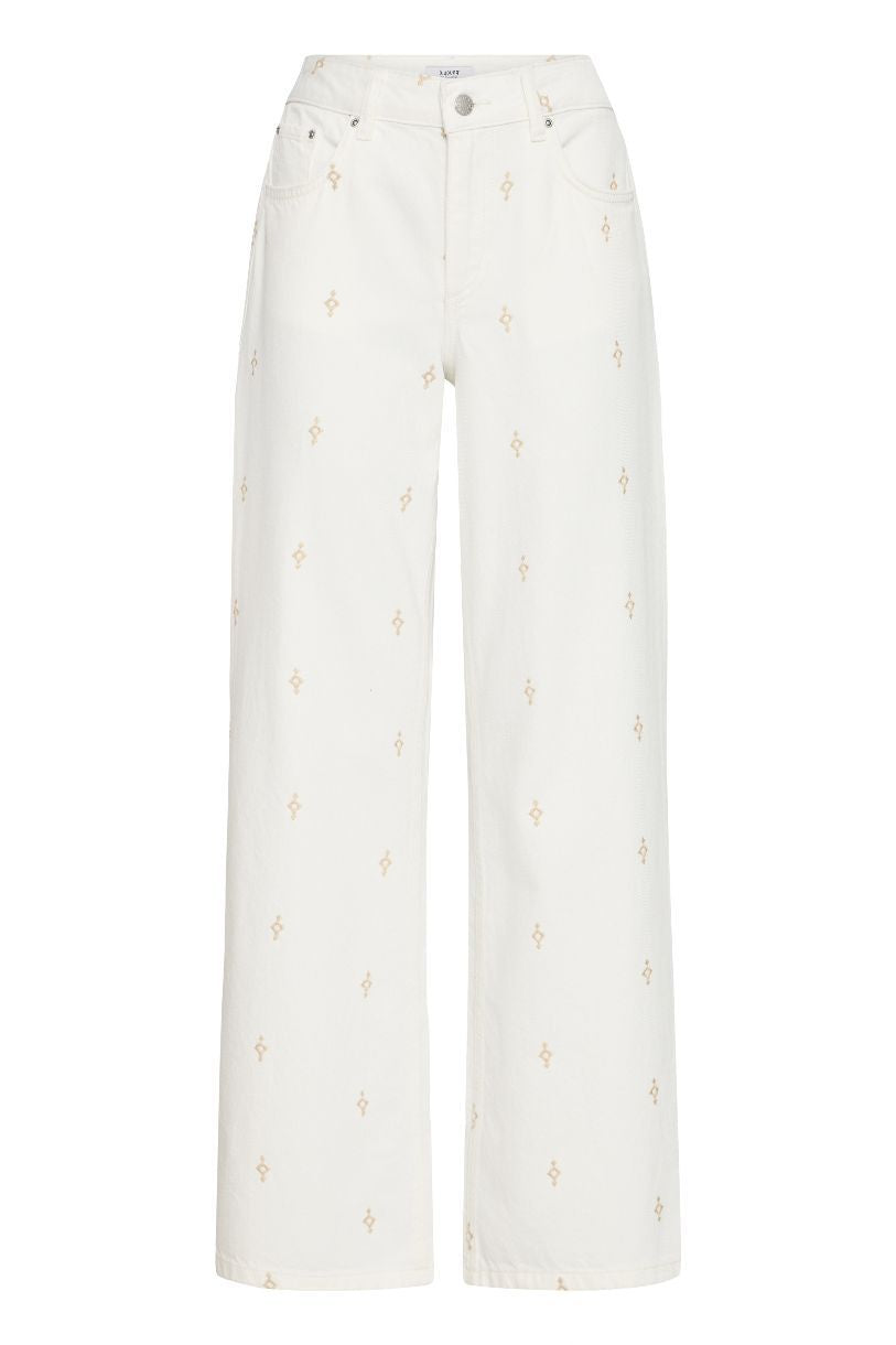 JEANS DROIT KIMU ET SON ORNEMENT