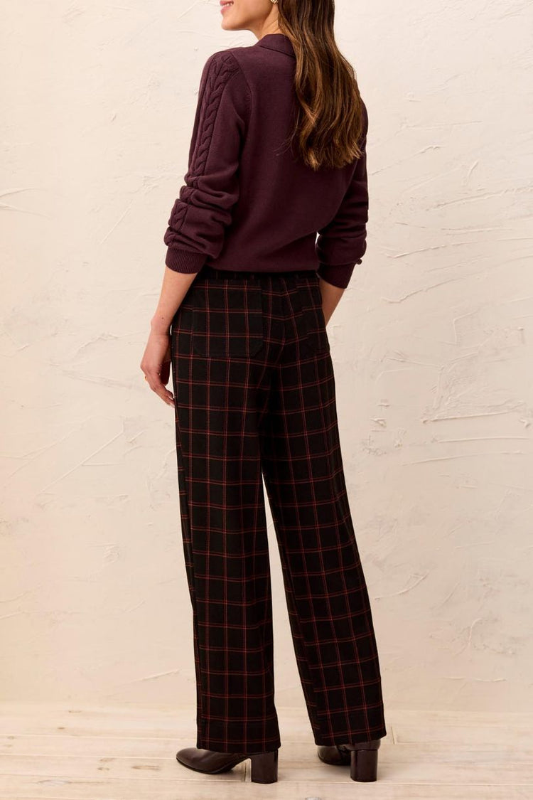 TRIBAL PANTALON TAILLE HAUTE À BRAQUETTE