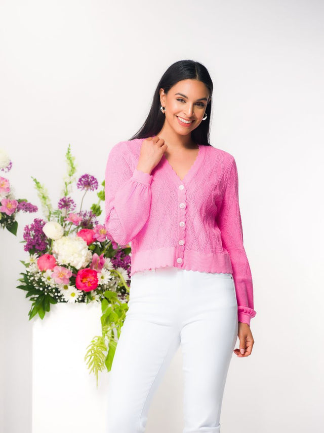 CARDIGAN DAME DE CARREAUX
