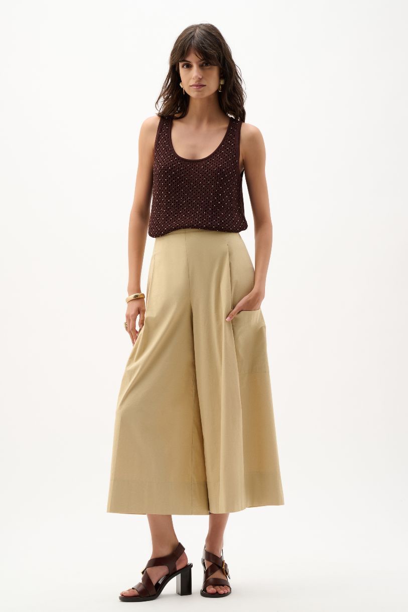 CAMISOLE EN TRICOT ORNÉE