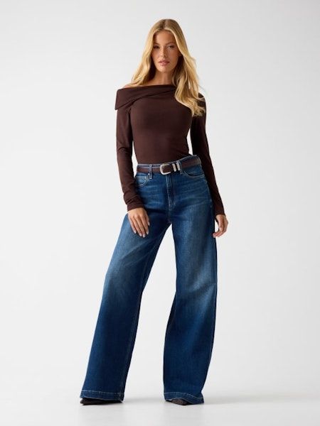 JEANS GUESS WIDE LEG BELLAGIO