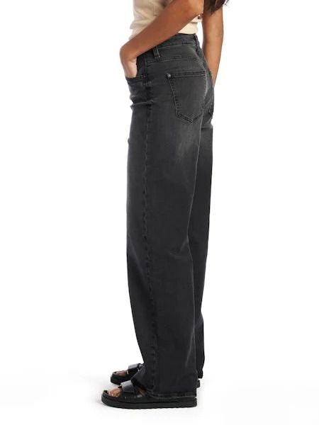 GUESS JEANS WIDE LEG HIGH-RISE AUBK