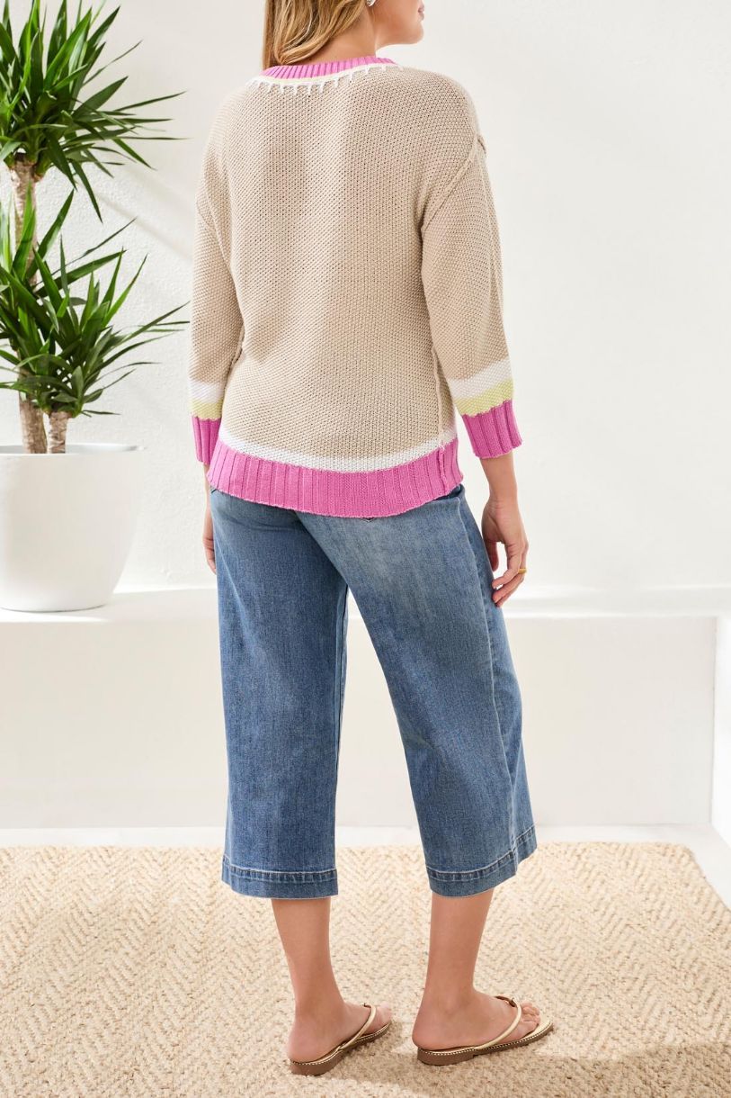 PULL WISTERIA LE MONDE À L'ENVERS