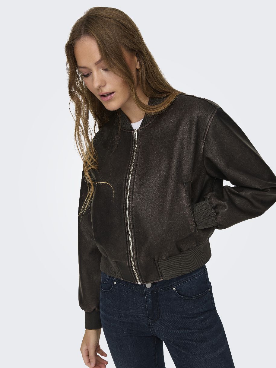 JACKET BOMBER JANE FAUX CUIR