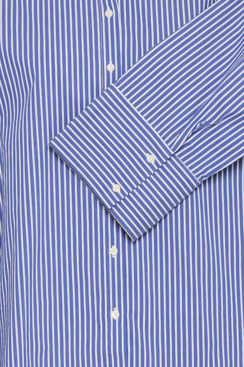 CHEMISIER À RAYURE FINA