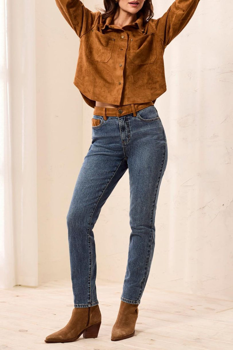 TRIBAL JEANS AUDREY HUGGING SLIM