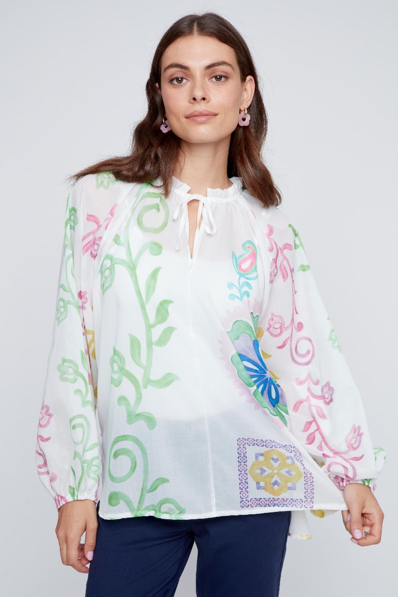 BLOUSE PEINTURE AUX DOIGTS