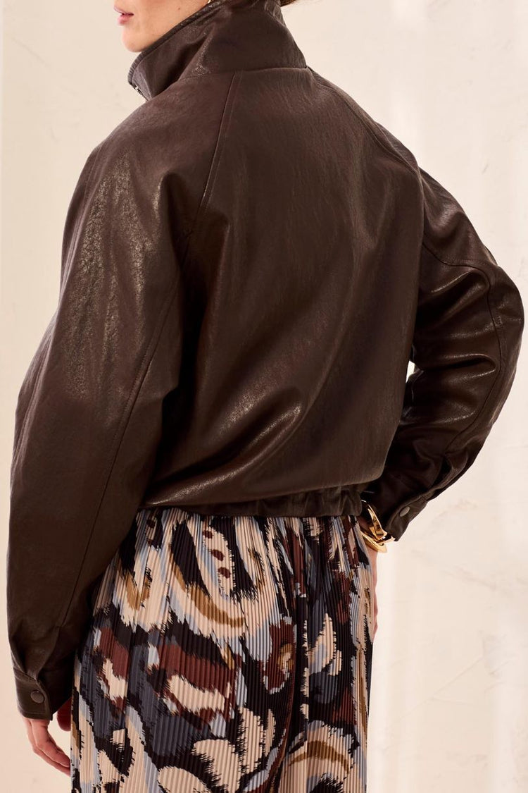 TRIBAL JACKET SADDLEBROWN
