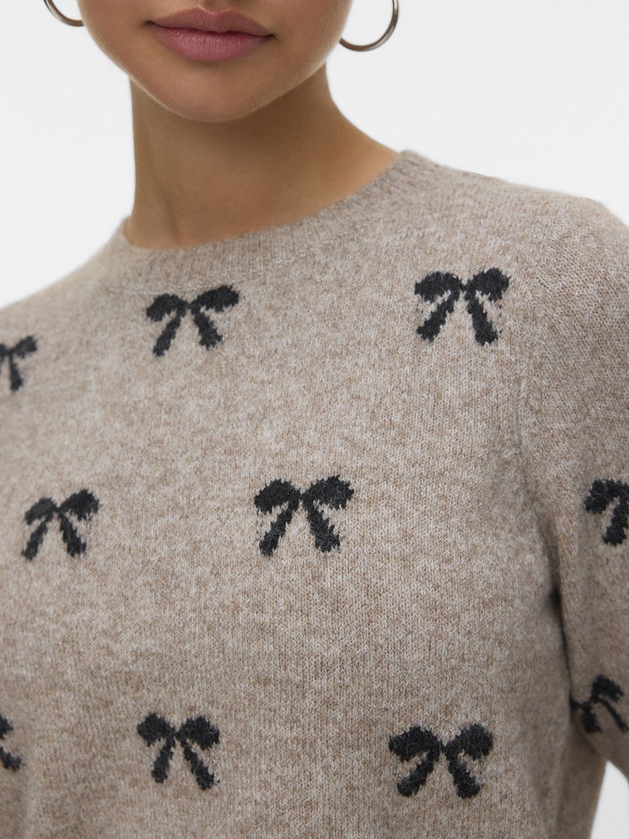 PULL DOFFY INTARSIA À MANCHES COURTES