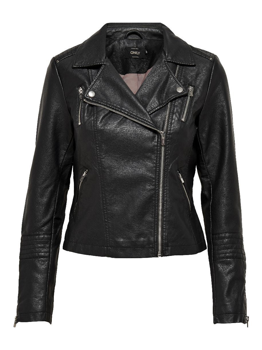 JACKET GEMMA FAUX CUIR BIKER