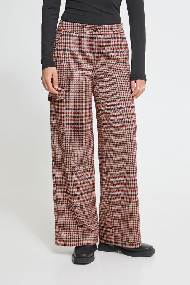 ICHI PANTALON IHKATE CHECKIT