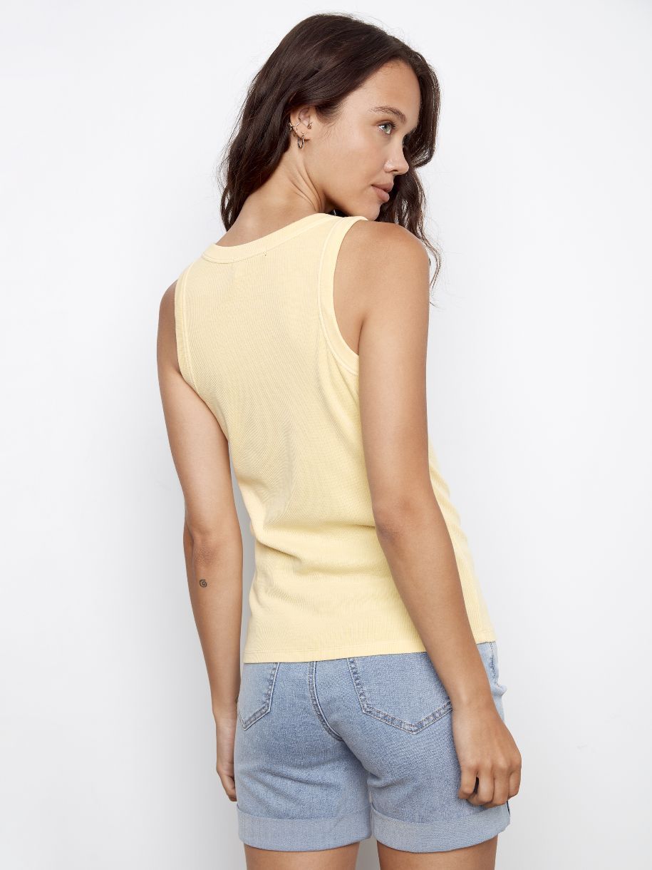 CAMISOLE CÔTELÉE BOYFRIEND