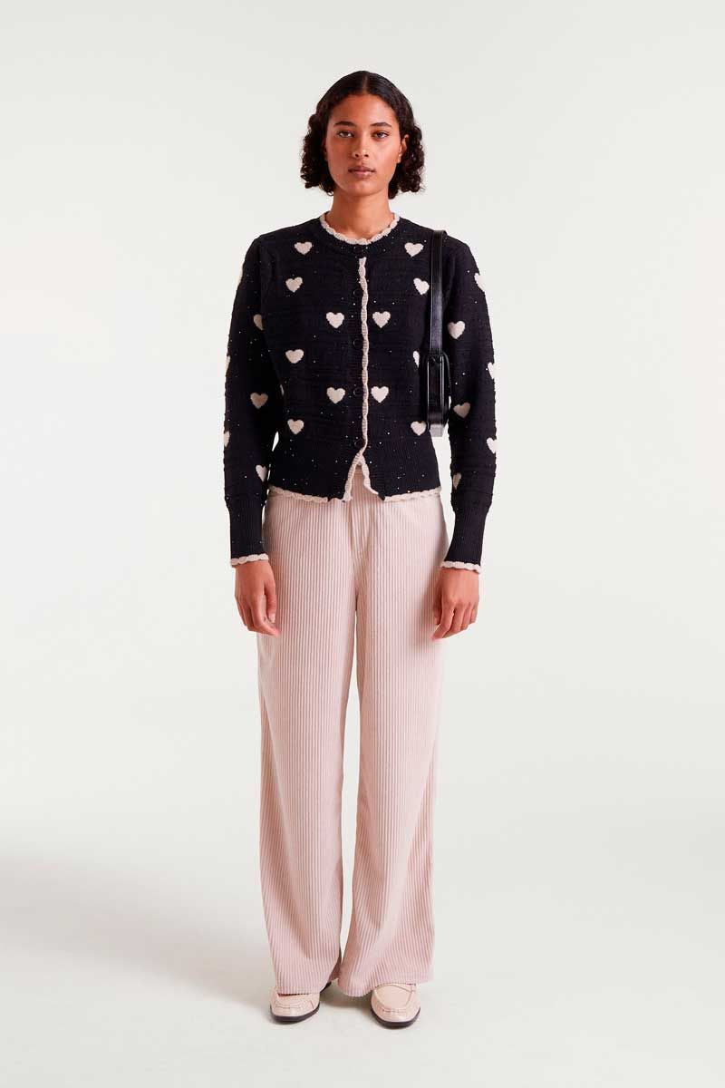 CARDIGAN DES COEURS DANS LA NUIT