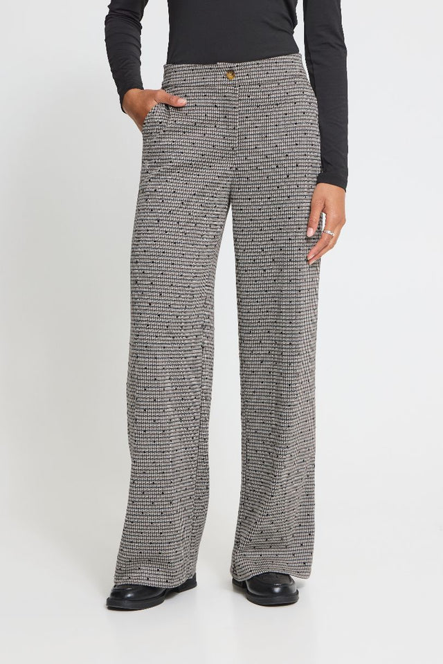 PANTALON LARGE KATE CHECKIT