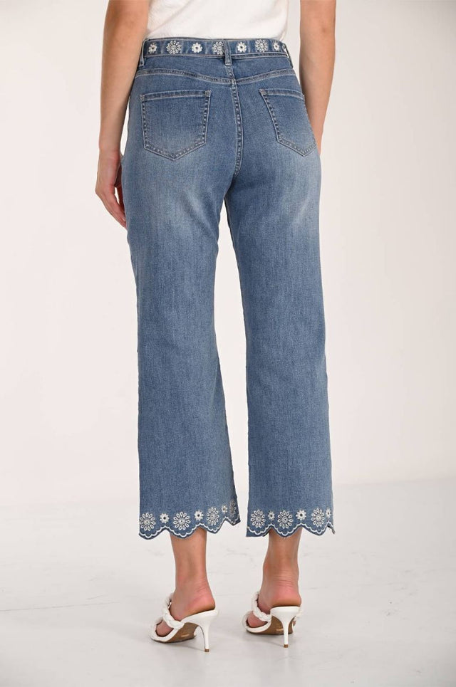 JEANS CROPPED DROIT TISSSÉ