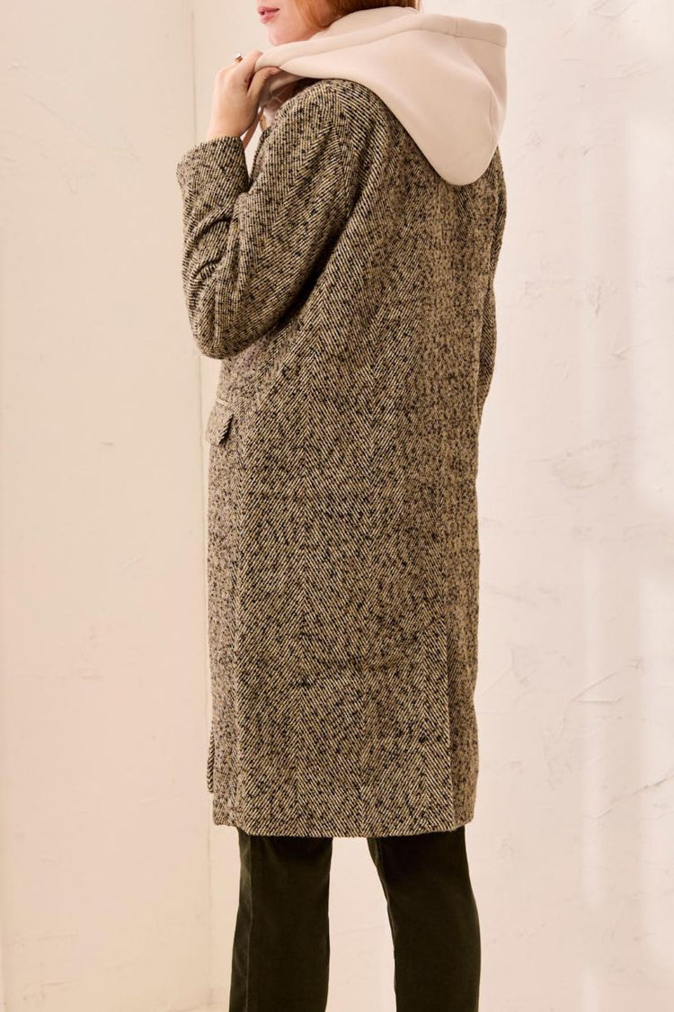 TRIBAL MANTEAU FOOLER-SADDLEBROWN