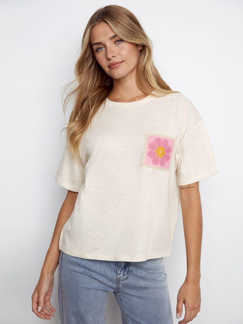 T-SHIRT UN CROCHET EN FLEUR