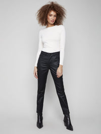 PANTALON EN CUIRETTE ÉTROIT CHARLIE B