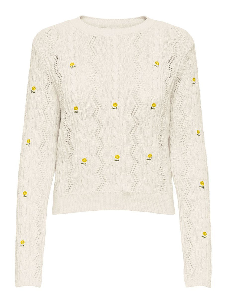 PULL RITA ENTOURÉE DE GAZANIAS