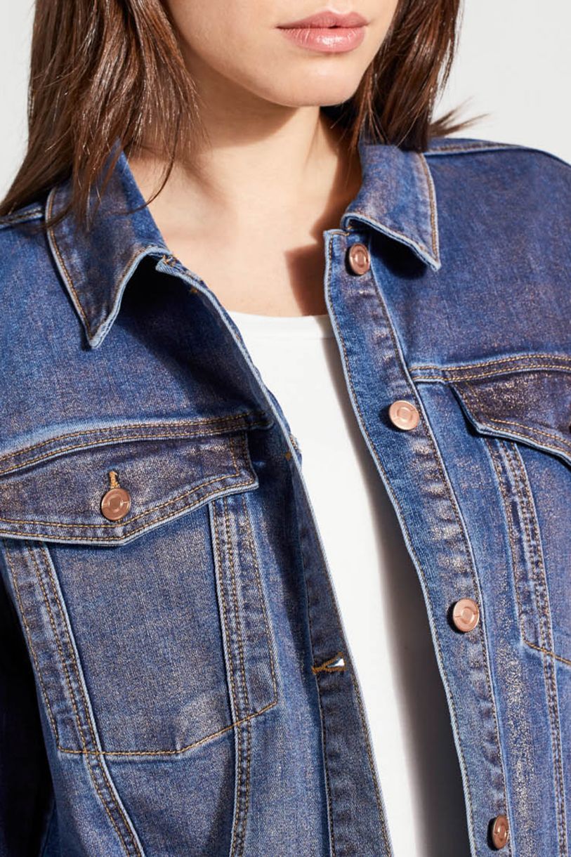 JACKET DE JEANS COUP DE PINCEAU