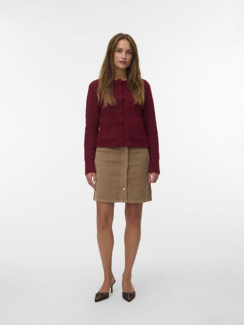 VERO MODA JUPE ETTA CORD SKATER