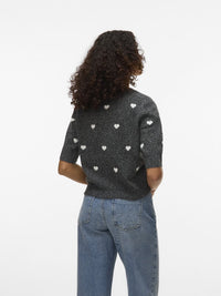 PULL DOFFY INTARSIA À MANCHES COURTES