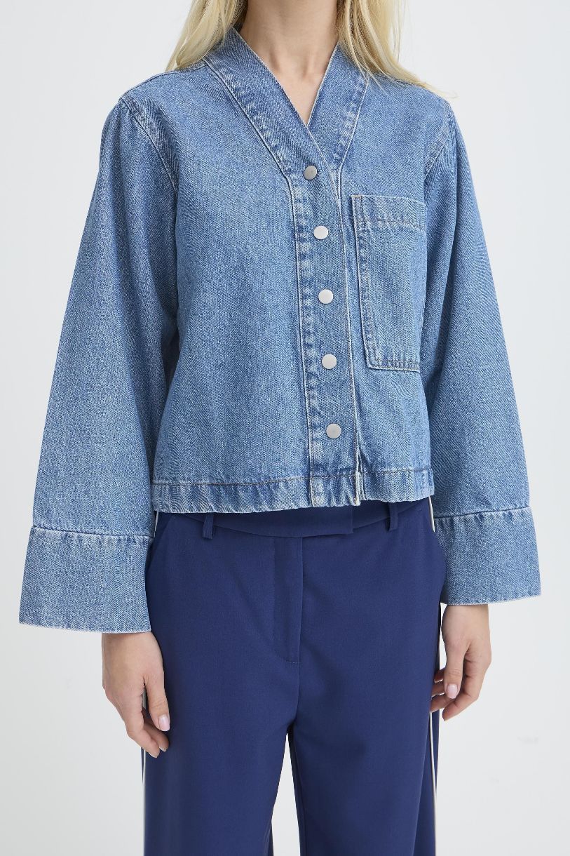 JACKET DE JEANS KACILA TOMBER À PLAT